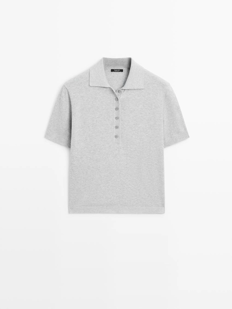 Поло из хлопкового трикотажа