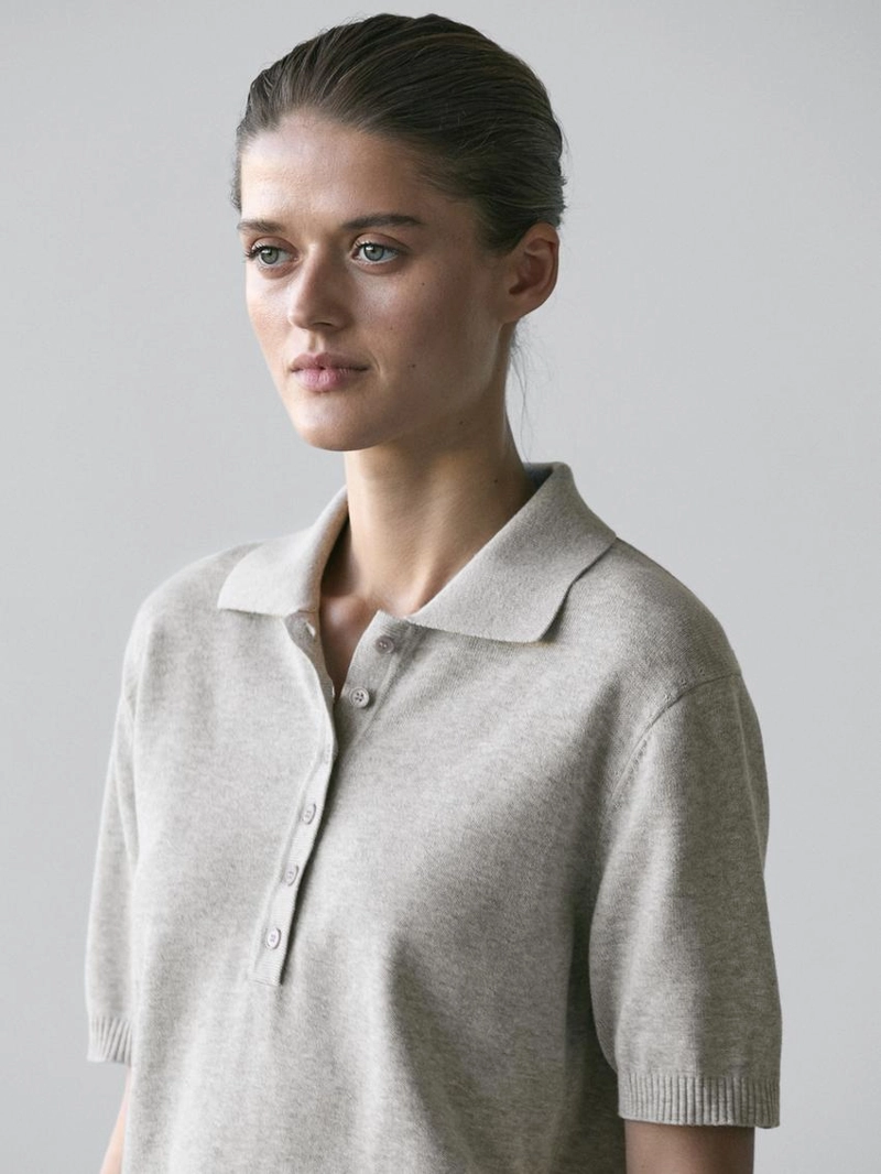 Поло из хлопкового трикотажа