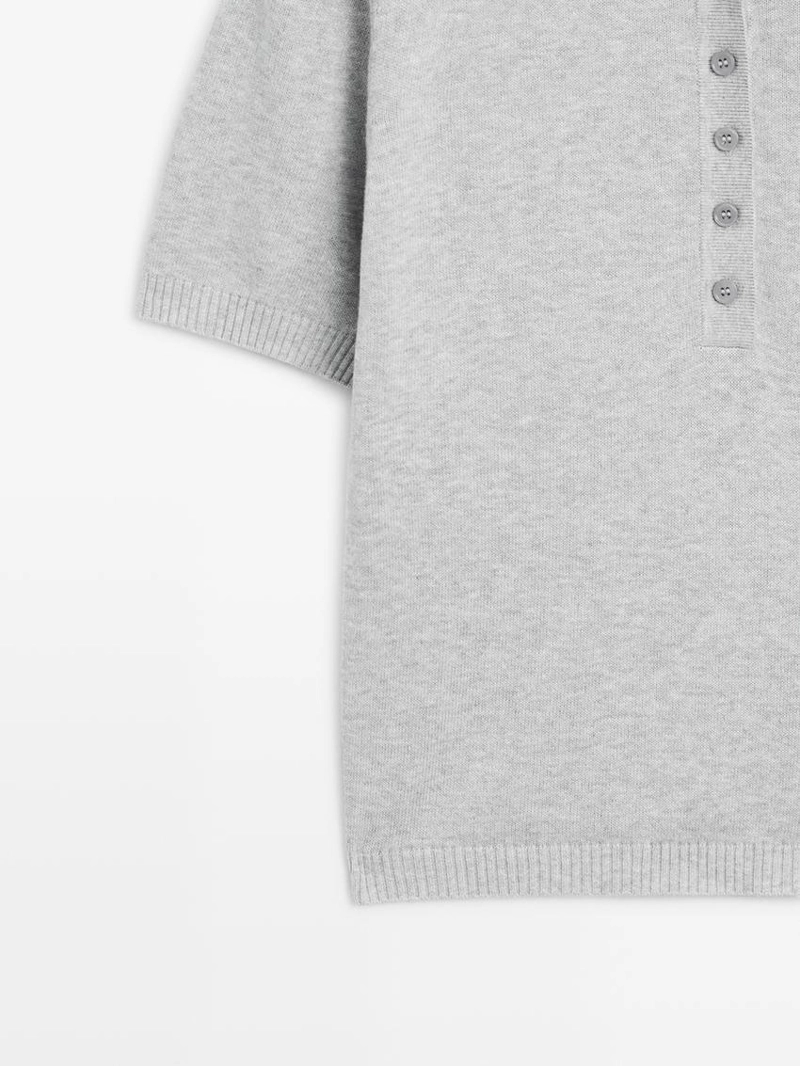 Поло из хлопкового трикотажа