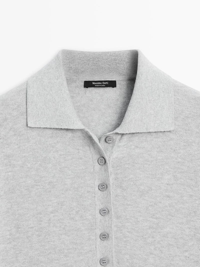 Поло из хлопкового трикотажа