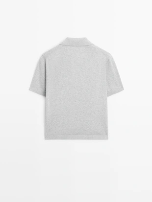 Купить Massimo Dutti Поло из хлопкового трикотажа