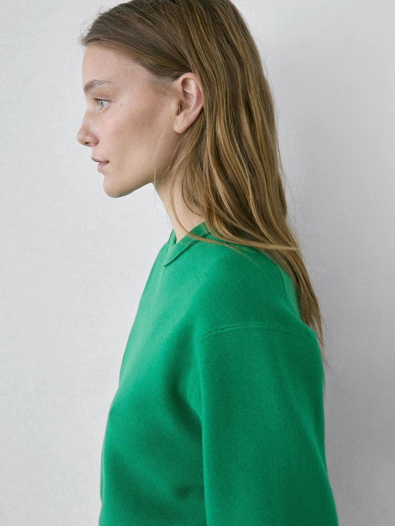 Свитер из хлопково-шерстяной смеси