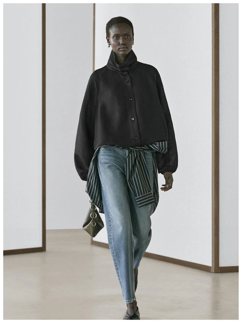 Куртка-бомбер из льна и шелка