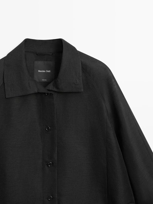 Куртка-бомбер из льна и шелка- Заказать в России