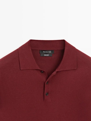 Поло-свитер из хлопкового трикотажа- Заказать в России