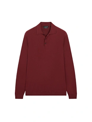 Поло-свитер из хлопкового трикотажа- Заказать в России