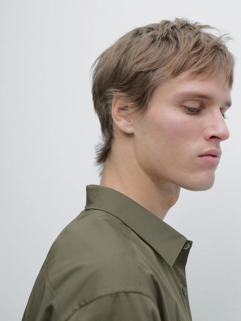 Рубашка из 100% хлопка с регулярной посадкой