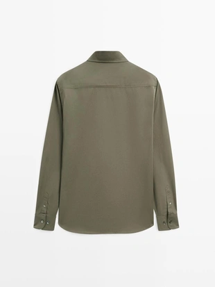 Купить Massimo Dutti Рубашка из 100% хлопка с регулярной посадкой