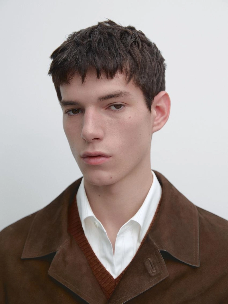 Куртка-рабочий из замши