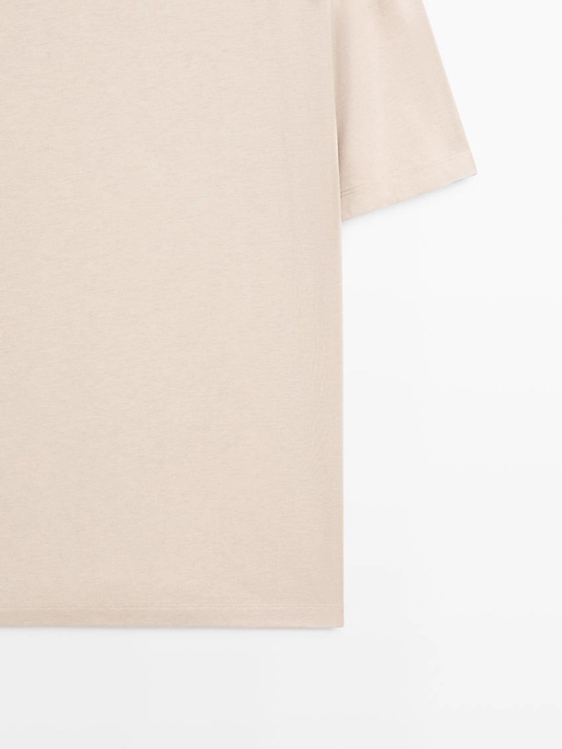 Футболка из хлопкового микса с короткими рукавами