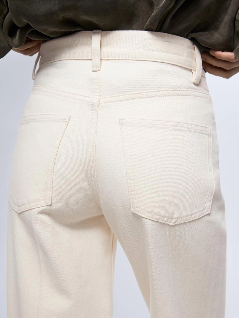 Джинсы-палаты с высокой посадкой