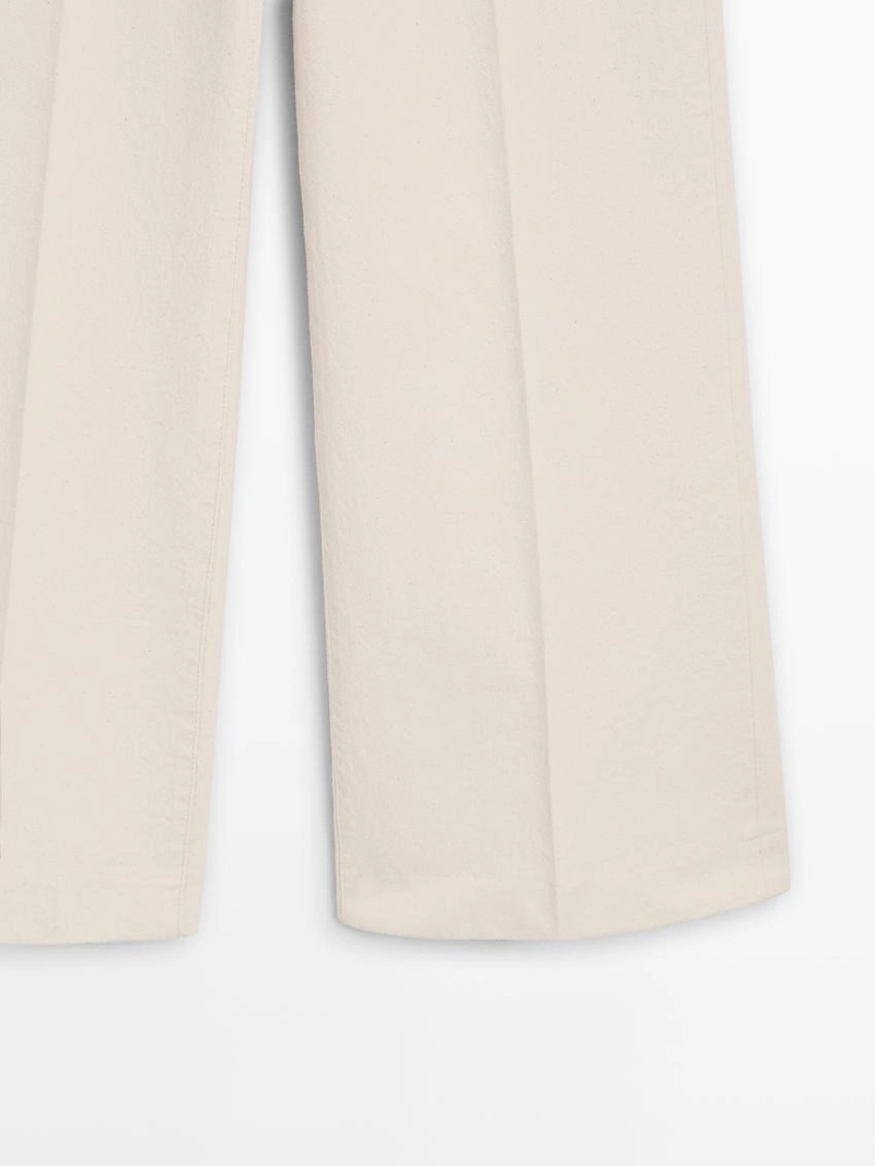 Джинсы-палаты с высокой посадкой