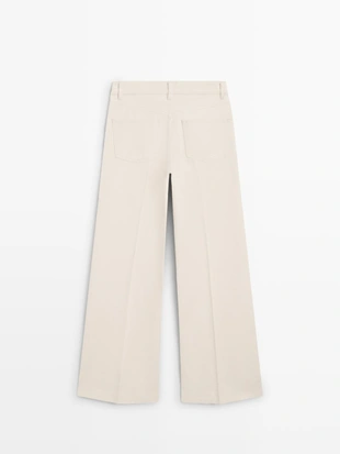 Джинсы-палаты с высокой посадкой- Заказать в России