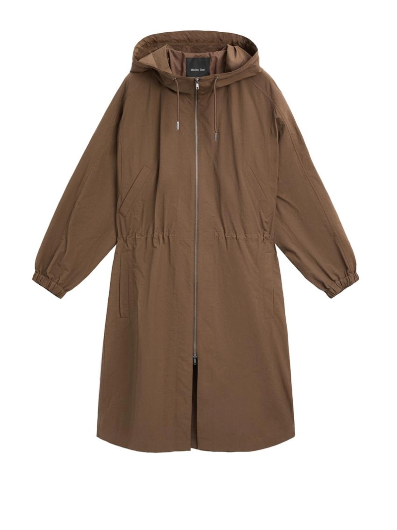 Длинная парка из технической ткани