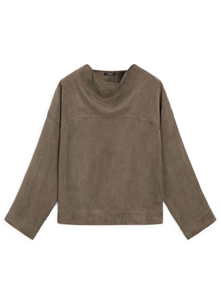 Рубашка с драпировкой- Заказать в России