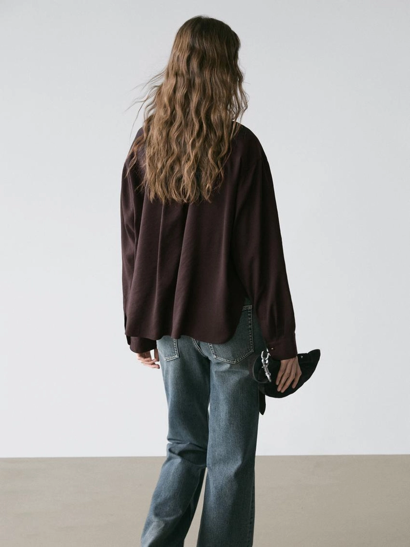 Рубашка с пуговицами и стойкой