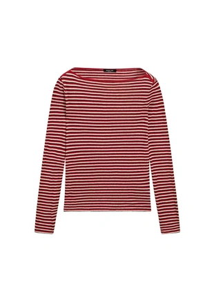 Майка с длинным рукавом в полоску- Заказать в России