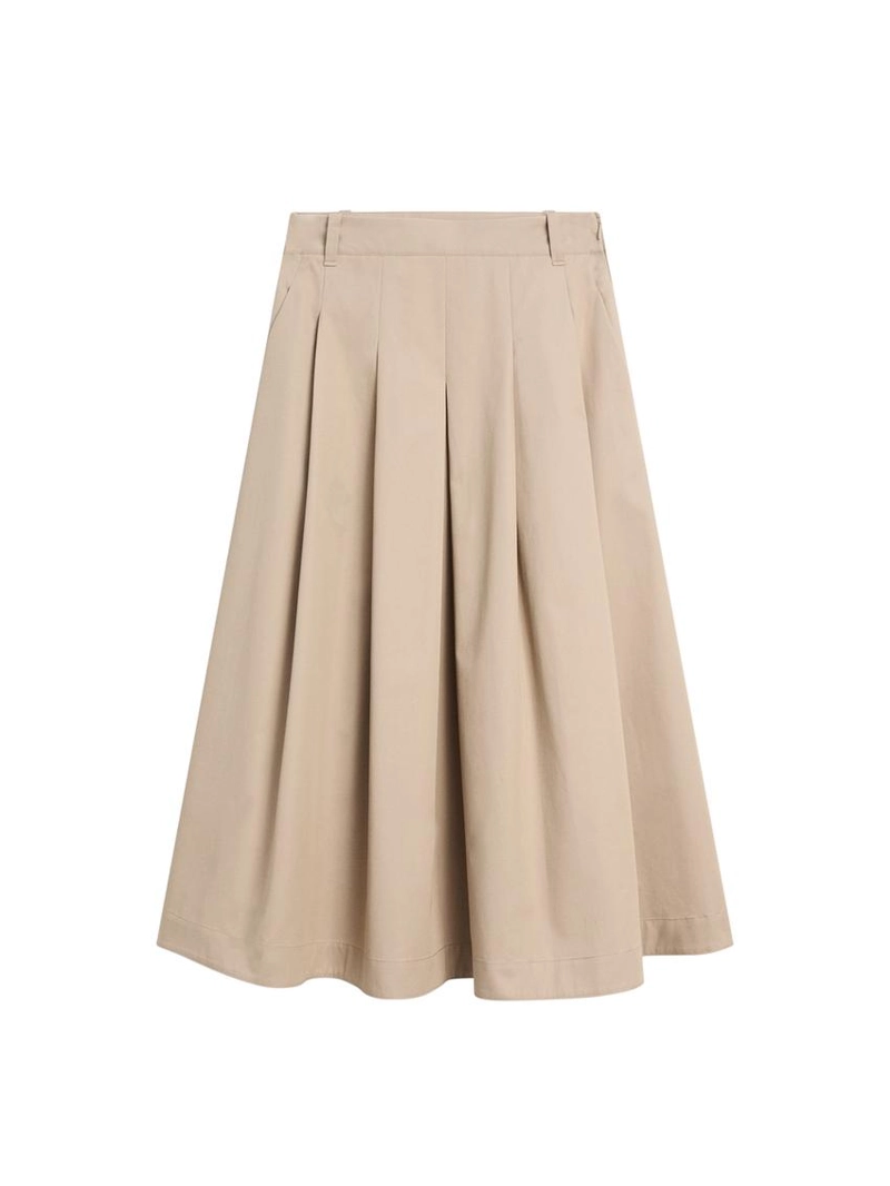 Юбка миди с боковыми складками
