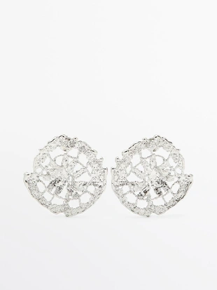 Текстурированные серьги- Заказать в России