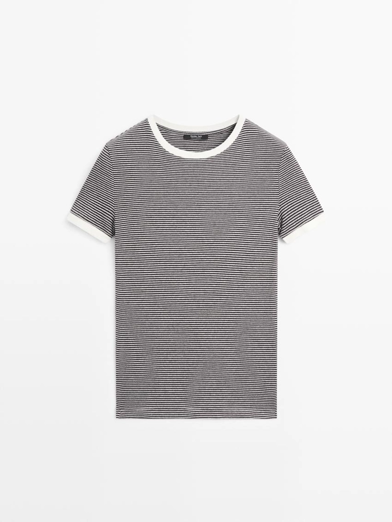 Футболка с коротким рукавом с контрастными деталями