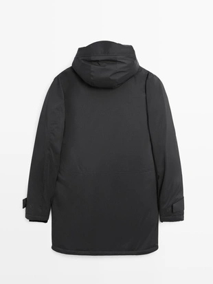 Купить Massimo Dutti Длинная пуховая парка с водоотталкивающим покрытием