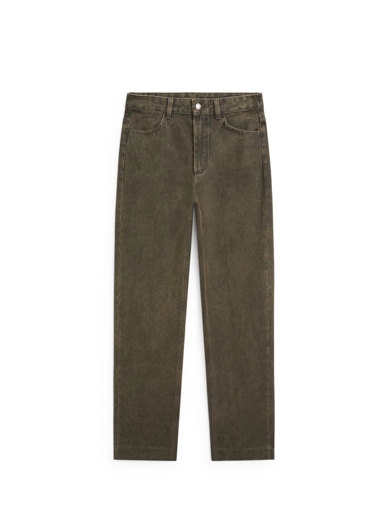 Джинсы с завышенной талией и силуэтом баллон