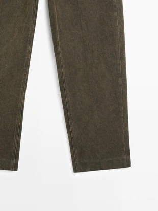 Джинсы с завышенной талией и силуэтом баллон- Заказать в России