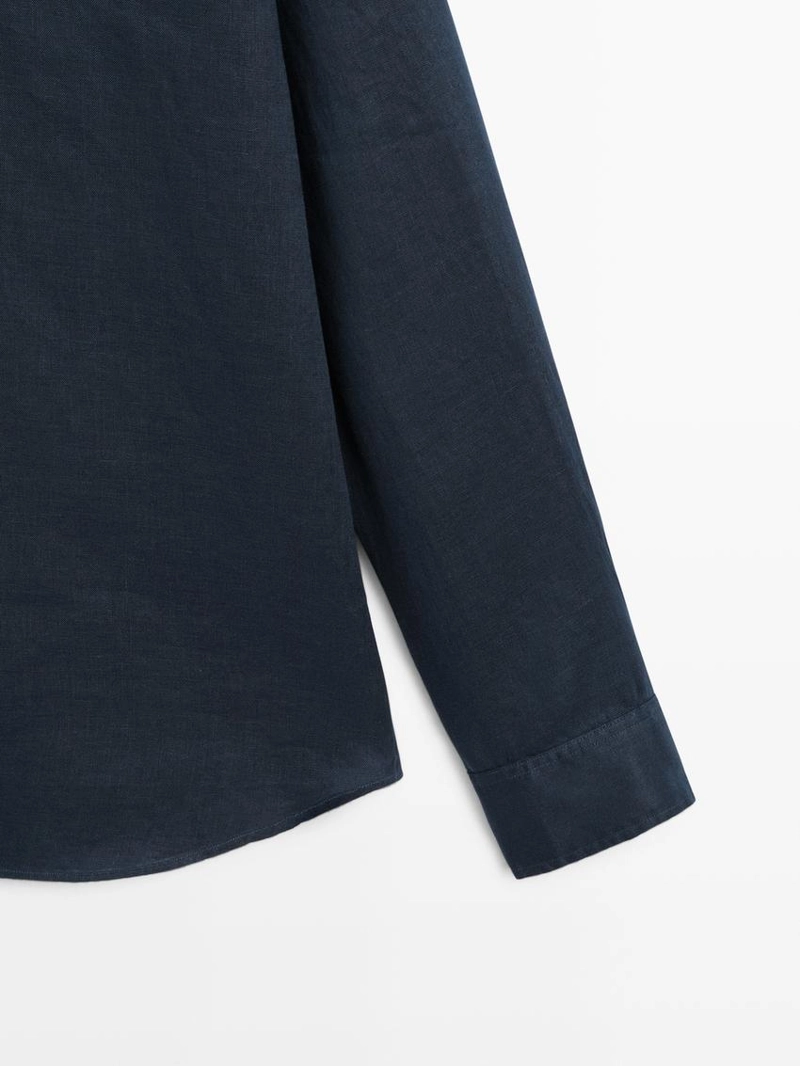 Рубашка из 100% льна в классическом крое