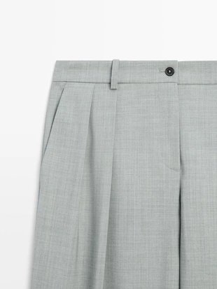 Брюки со складками и стрелками- Заказать в России