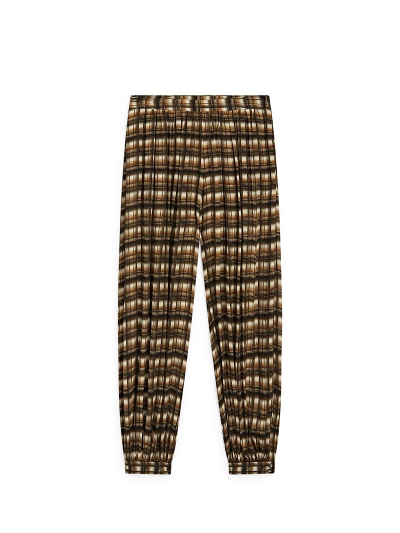 Брюки-сароуэл с широкими штанинами