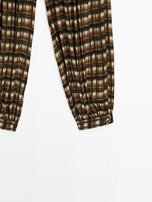 Брюки-сароуэл с широкими штанинами- Заказать в России