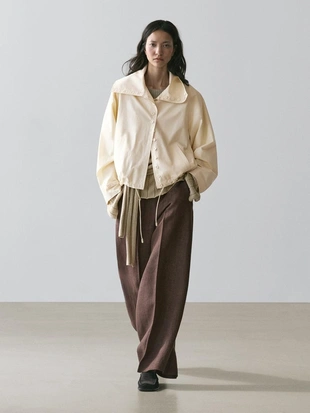 Брюки для костюма из льна с линейками- Заказать в России