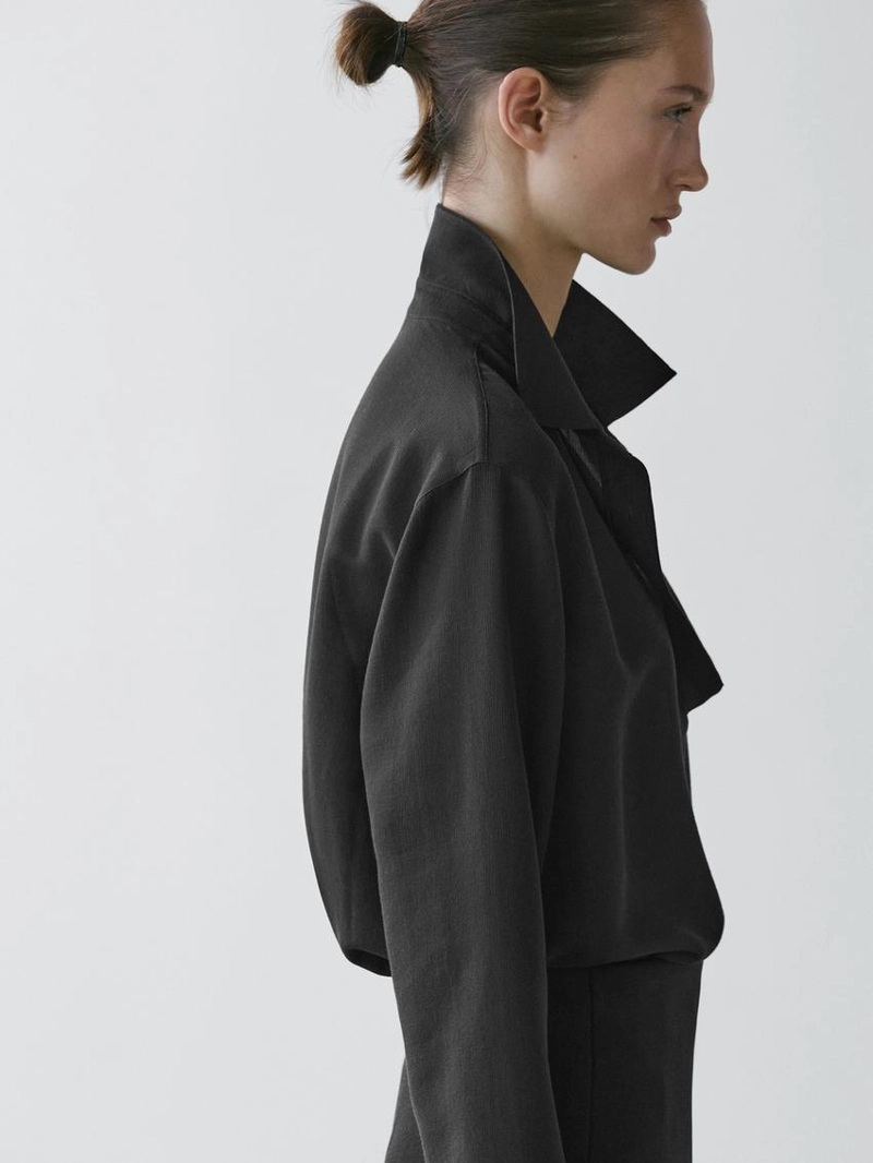 Рубашка с кружевной хлопковой блузкой v-образного выреза