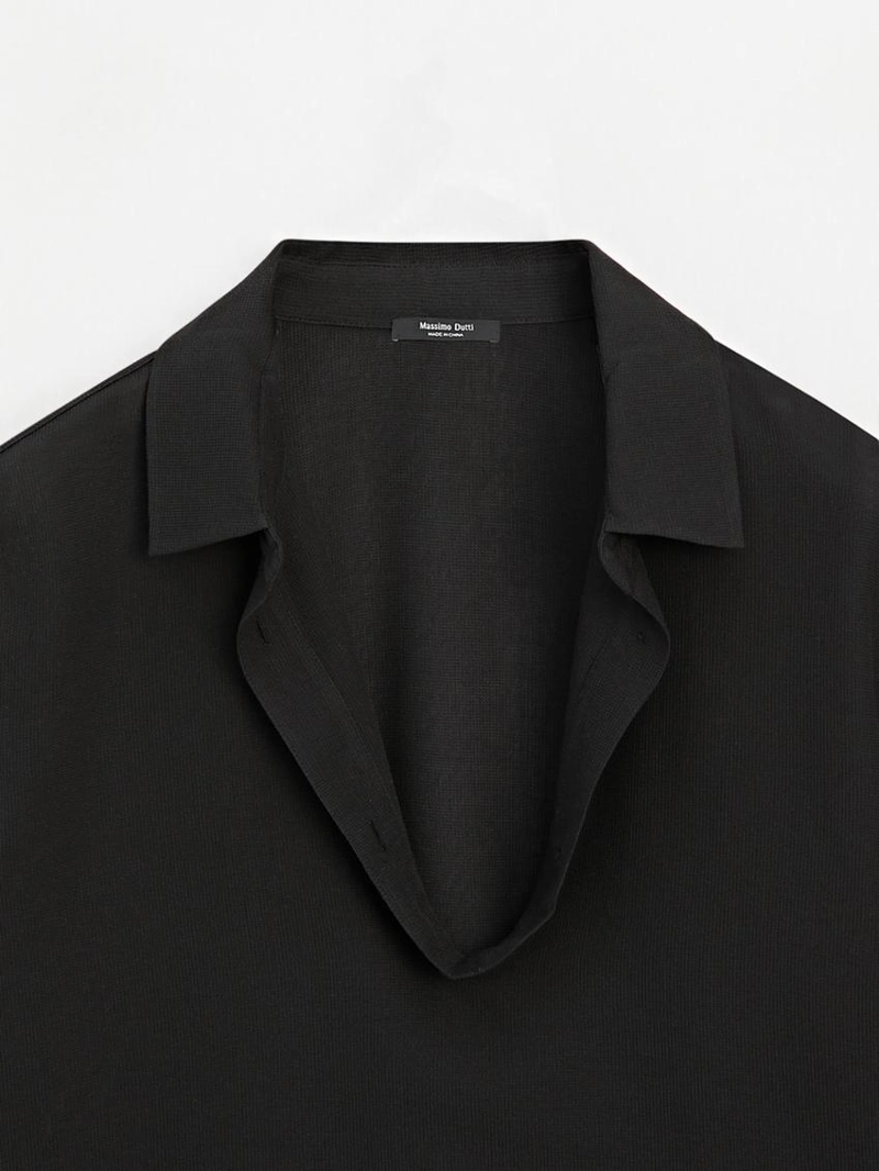 Рубашка с кружевной хлопковой блузкой v-образного выреза