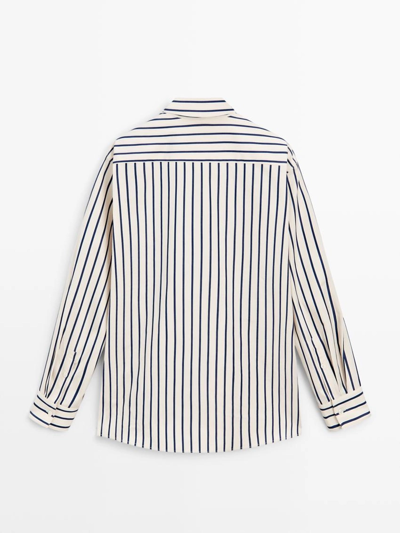 Рубашка в полоску из 100% хлопка