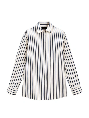 Рубашка в полоску из 100% хлопка- Заказать в России