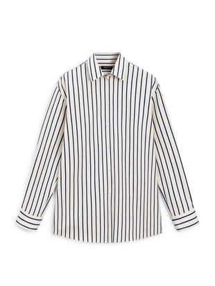 Рубашка в полоску из 100% хлопка- Заказать в России