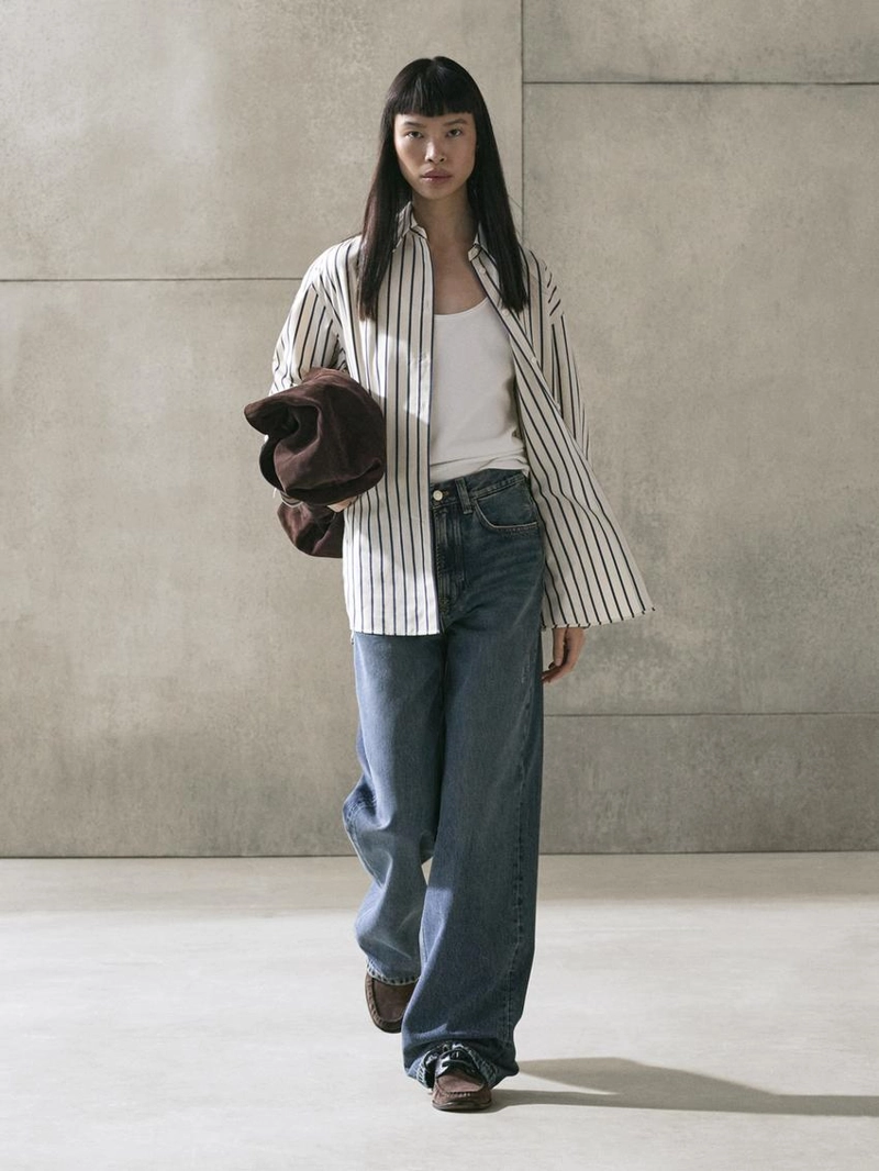 Рубашка в полоску из 100% хлопка