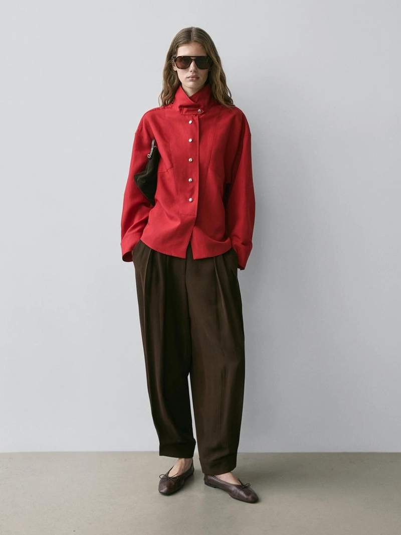 Рубашка с пуговицами на кнопках