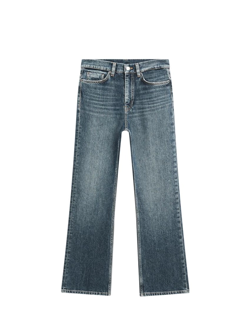 Джинсы буткат с высокой талией