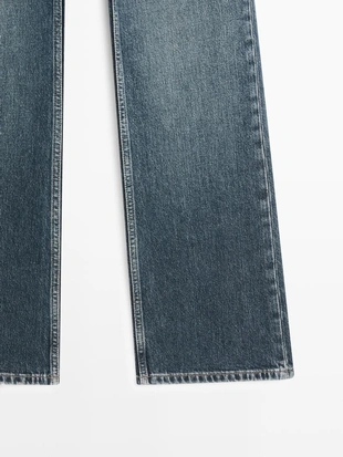 Джинсы буткат с высокой талией- Заказать в России