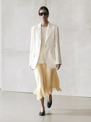 Асимметричная юбка с деталями из кружева- Заказать в России