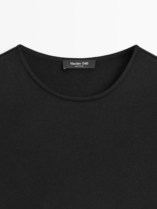 Платье с комбинированным плиссированным подолом- Заказать в России