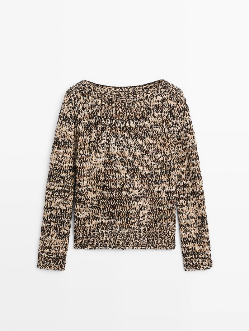 Свитер из смесового хлопка с мулене