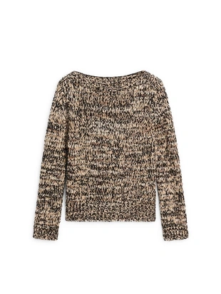 Свитер из смесового хлопка с мулене- Заказать в России