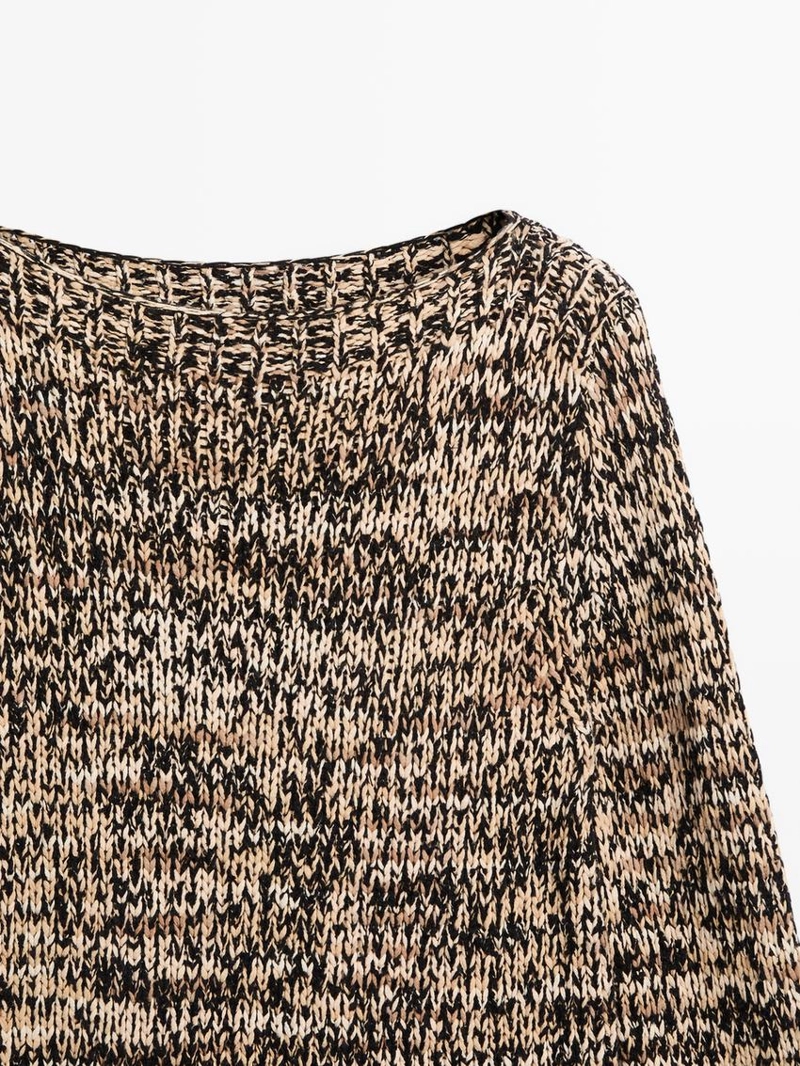 Свитер из смесового хлопка с мулене