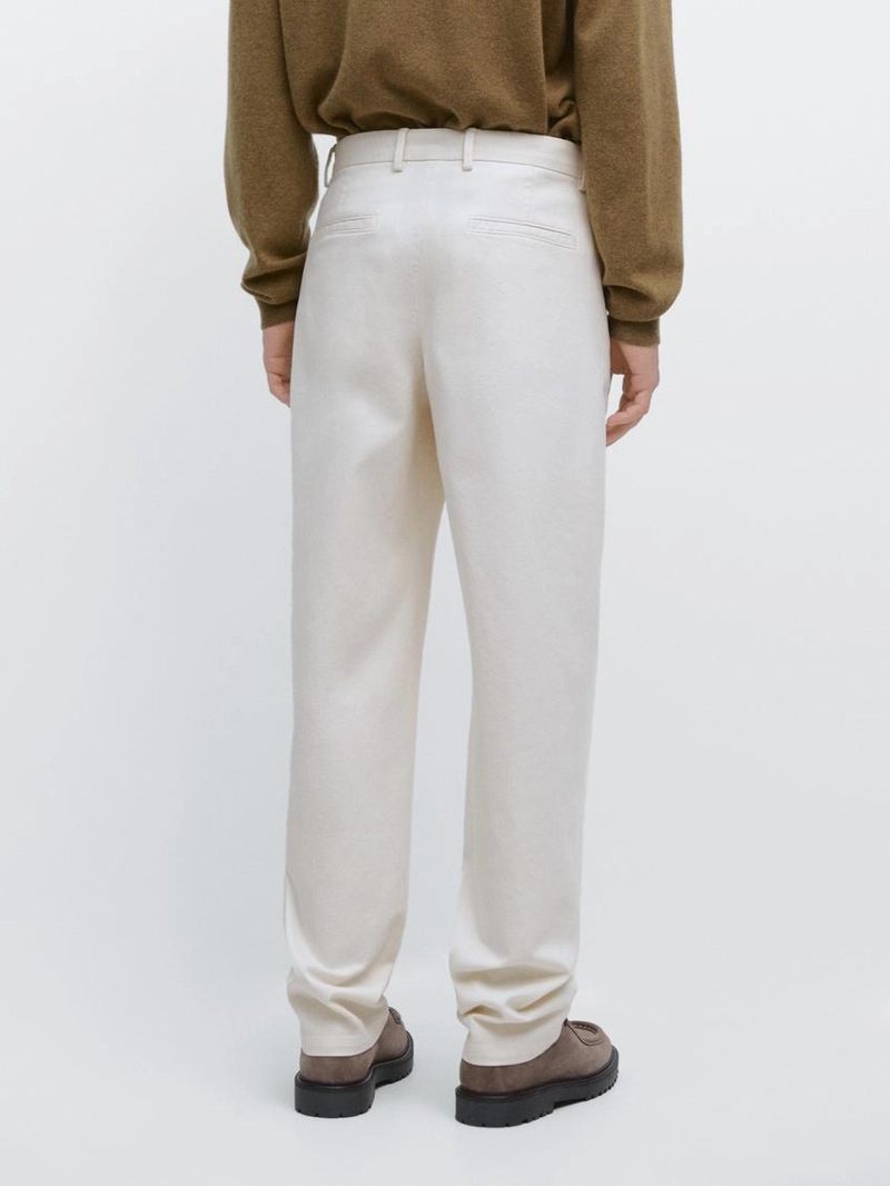 Хлопковые брюки с эластичным поясом