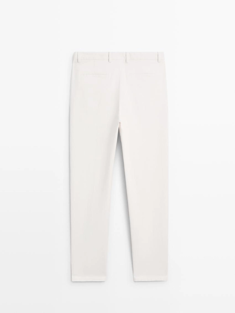 Хлопковые брюки с эластичным поясом