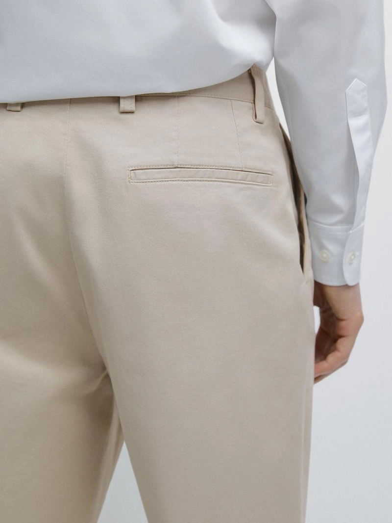 Брюки с ластиком из хлопковой смеси