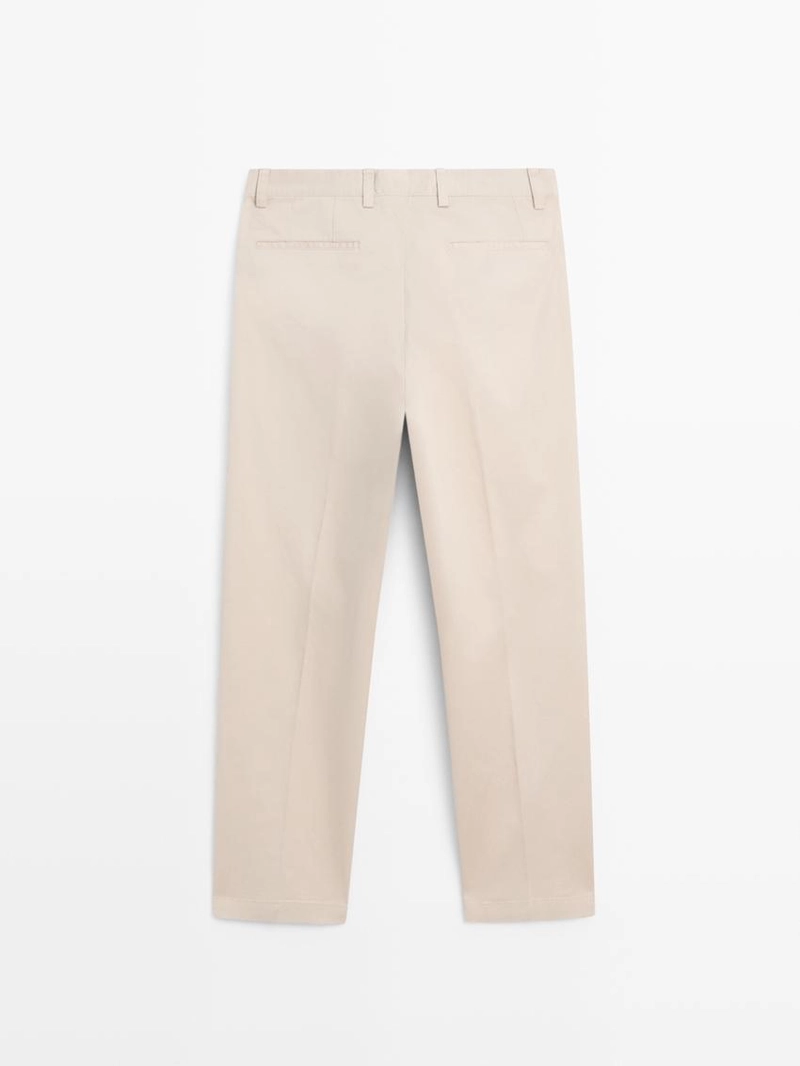 Брюки с ластиком из хлопковой смеси